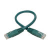 1 ft. green cable connects high-speed network components in your Cat5/5e/6 application at speeds up to 550 MHz/1 Gbps.