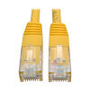 Cat6 Gigabit Molded (UTP) Ethernet Cable (RJ45 M/M), PoE, Yellow, 1 ft. (0.31 m) N200-001-YW