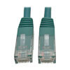 Cat6 Gigabit Molded (UTP) Ethernet Cable (RJ45 M/M), PoE, Green, 2 ft. (0.61 m) N200-002-GN