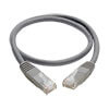 1 ft. gray cable connects high-speed network components in your Cat5/5e/6 application at speeds up to 550 MHz/1 Gbps.