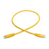 2 ft. yellow cable designed for high-speed 10/100/1000 Mbps Ethernet network applications.