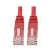 Cat6 Gigabit Molded (UTP) Ethernet Cable (RJ45 M/M), PoE, Red, 5 ft. (1.52 m) N200-005-RD