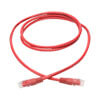 5 ft. red cable connects high-speed network components in a Cat5/5e/6 application. Color-coded red for easy ID in crowded a rack or panel.