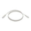5 ft. white cable designed for high-speed 10/100/1000 Mbps Ethernet network applications.