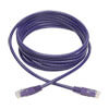 10 ft. purple cable connects high-speed network components in your Cat5/5e/6 application at speeds up to 550 MHz/1 Gbps.