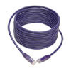 15 ft. purple cable connects high-speed network components in your Cat5/5e/6 application at speeds up to 550 MHz/1 Gbps.
