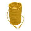 50 ft. yellow cable connects high-speed network components in a Cat5/5e/6 application.