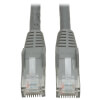 Cat6 Gigabit Snagless Molded (UTP) Ethernet Cable (RJ45 M/M), PoE, Gray, 1 ft. (0.31 m) N201-001-GY