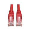Cat6 Gigabit Snagless Molded (UTP) Ethernet Cable (RJ45 M/M), PoE, Red, 1 ft. (0.31 m) N201-001-RD
