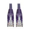 Cat6 Gigabit Snagless Molded (UTP) Ethernet Cable (RJ45 M/M), PoE, Purple, 2 ft. (0.61 m) N201-002-PU