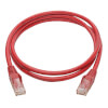 4 ft. red cable connects high-speed network components in your Cat6 application at speeds up to 550 MHz/1 Gbps.