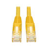 Cat6 Gigabit Snagless Molded (UTP) Ethernet Cable (RJ45 M/M), PoE, Yellow, 6 ft. (1.83 m) N201-006-YW