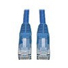 Cat6 Gigabit Snagless Molded (UTP) Ethernet Cable (RJ45 M/M), Blue, 8 ft. (2.43 m) N201-008-BL