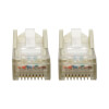 Molded RJ45 connectors and corrosion-resistant gold-plated contacts provide maximum conductivity and minimize data loss.