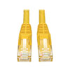 Cat6 Gigabit Snagless Molded (UTP) Ethernet Cable (RJ45 M/M), Yellow, 35 ft. (10.67 m) N201-035-YW