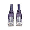 Cat6 Gigabit Snagless Molded (UTP) Ethernet Cable (RJ45 M/M), PoE, Purple, 50 ft. (15.24 m) N201-050-PU