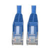 Cat6 Gigabit Snagless Molded (UTP) Ethernet Cable (RJ45 M/M), PoE, Blue, 6-in. (15.24 cm) N201-06N-BL