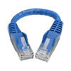 6 in. blue cable connects high-speed network components in your Cat5/5e/6 application at speeds up to 550 MHz/1 Gbps.