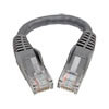 6 in. gray cable connects high-speed network components in your Cat5/5e/6 application at speeds up to 550 MHz/1 Gbps.