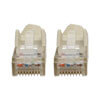 Molded RJ45 connectors and corrosion-resistant gold-plated contacts provide maximum conductivity and minimize data loss.