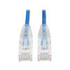 Cat6 Gigabit Snagless Slim UTP Ethernet Cable (RJ45 M/M), PoE, Blue, 2 ft. (0.61 m) N201-S02-BL