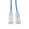 Cat6 Gigabit Snagless Slim UTP Ethernet Cable (RJ45 M/M), PoE, Blue, 15 ft. (4.57 m) N201-S15-BL