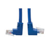 Up/Down-Angle Cat6 Gigabit Molded UTP Ethernet Cable (RJ45 Up-Angle M to RJ45 Down-Angle M), Blue, 5 ft. (1.52 m) N204-005-BL-UD