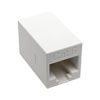 Cat6 Straight-Through Modular Compact In-Line Coupler (RJ45 F/F), White, TAA N234-001-WH