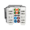 N238-001-WH-6A back view small image | Network Panels & Jacks