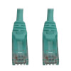 Cat6a 10G Snagless Molded UTP Ethernet Cable (RJ45 M/M), PoE, Aqua, 2 ft. (0.6 m) N261-002-AQ