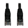 Cat6a 10G Snagless Molded UTP Ethernet Cable (RJ45 M/M), PoE, Black, 2 ft. (0.6 m) N261-002-BK