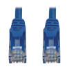 Cat6a 10G Snagless Molded UTP Ethernet Cable (RJ45 M/M), PoE, Blue, 2 ft. (0.6 m) N261-002-BL