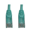 Cat6a 10G Snagless Molded UTP Ethernet Cable (RJ45 M/M), PoE, Aqua, 50 ft. (15.2 m) N261-050-AQ