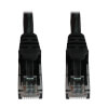 Cat6a 10G Snagless Molded UTP Ethernet Cable (RJ45 M/M), PoE, Black, 6 in. (15 cm) N261-06N-BK