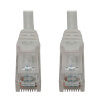 Cat6a 10G Snagless Molded UTP Ethernet Cable (RJ45 M/M), PoE, White, 6 in. (15 cm) N261-06N-WH