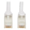 Safe-IT Cat6a 10G Snagless Antibacterial UTP Ethernet Cable (RJ45 M/M), PoE, White, 3 ft. (0.91 m) N261AB-003-WH