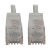 Cat6a 10G Snagless Molded Slim UTP Ethernet Cable (RJ45 M/M), PoE, White, 3 ft. (0.9 m) N261-S03-WH