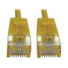 Cat6a 10G Snagless Molded Slim UTP Ethernet Cable (RJ45 M/M),PoE, Yellow, 5 ft. (1.5 m) N261-S05-YW