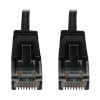 Cat6a 10G Snagless Molded Slim UTP Ethernet Cable (RJ45 M/M), PoE, Black, 7 ft. (2.1 m) N261-S07-BK