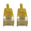 Cat6a 10G Snagless Molded Slim UTP Ethernet Cable (RJ45 M/M), PoE, Yellow, 20 ft. (6.1 m) N261-S20-YW