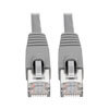Cat6a 10G-Certified Snagless Shielded STP Ethernet Cable (RJ45 M/M), PoE, Gray, 1 ft. (0.31 m) N262-001-GY