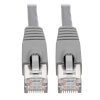 Cat6a 10G Snagless Shielded STP Ethernet Cable (RJ45 M/M), PoE, Gray, 5 ft. (1.52 m) N262-005-GY