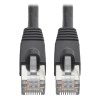 Cat6a 10G-Certified Snagless Shielded STP Ethernet Cable (RJ45 M/M), PoE, Black, 6 ft. (1.83 m) N262-006-BK