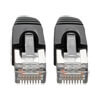 The RJ45 connectors’ snagless design protects the locking tabs from being damaged or broken off during installation.