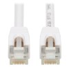Safe-IT Cat6a 10G Snagless Antibacterial S/FTP Ethernet Cable (RJ45 M/M), PoE, White, 3 ft. (0.91 m) N262AB-003-WH