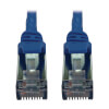 Cat6a 10G Snagless Shielded Slim STP Ethernet Cable (RJ45 M/M), PoE, Blue, 3 ft. (0.9 m) N262-S03-BL