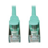 Cat6a 10G Snagless Shielded Slim STP Ethernet Cable (RJ45 M/M), PoE, Aqua, 5 ft. (1.5 m) N262-S05-AQ