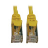 Cat6a 10G Snagless Shielded Slim STP Ethernet Cable (RJ45 M/M), PoE, Yellow, 10 ft. (3.1 m) N262-S10-YW
