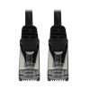 Cat6a 10G Snagless Shielded Slim STP Ethernet Cable (RJ45 M/M), PoE, Black, 15 ft. (4.6 m) N262-S15-BK