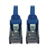 Cat6a 10G Snagless Shielded Slim STP Ethernet Cable (RJ45 M/M), PoE, Blue, 15 ft. (4.6 m) N262-S15-BL